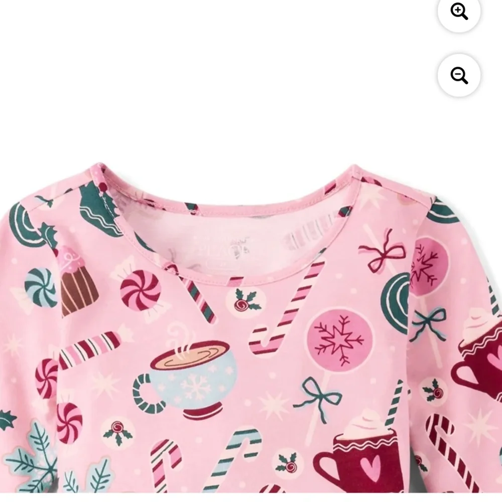 The Children’s Place Toddler Girls Pink Hot Chocolate Print Dress Size 5T NWT
